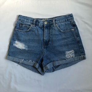 High Waisted Topshop Motto Rosa Short